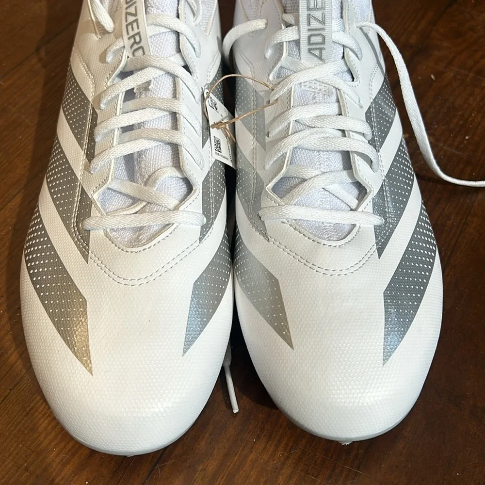 Adidas White Football Cleats High-Top Design